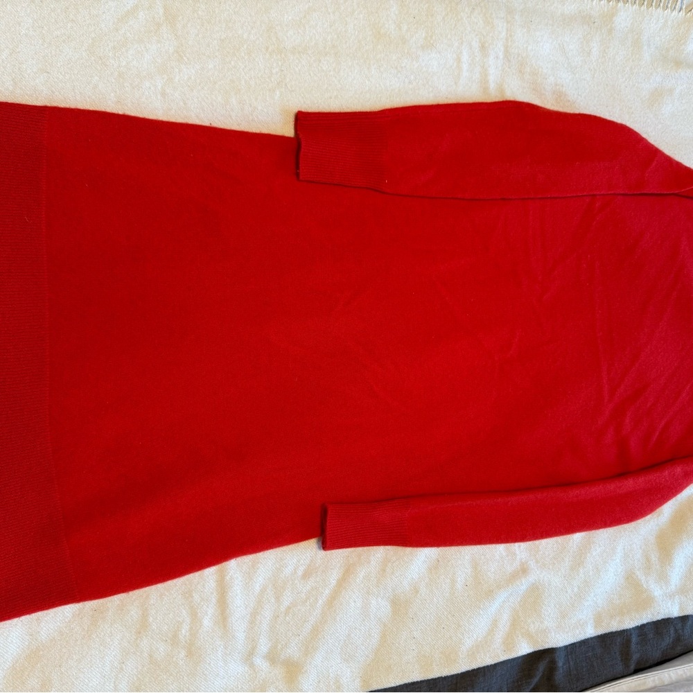 J CREW CASHMERE RED SWEATER DRESS! ❤️